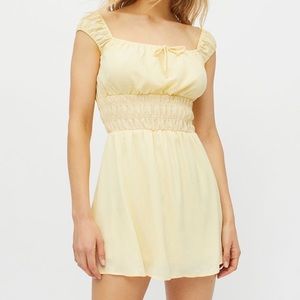 urban renewal remnants smocked crepe mini dress